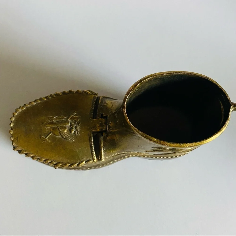Mid-Century Italian Brass Boot Ashtray